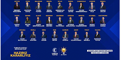 Cumhurbaşkanı Erdoğan 26 ilin adayını açıkladı! İşte o isimler..