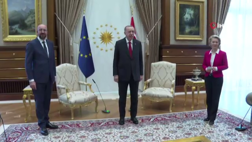 Cumhurbaşkanı Erdoğan AB heyetini kabul etti