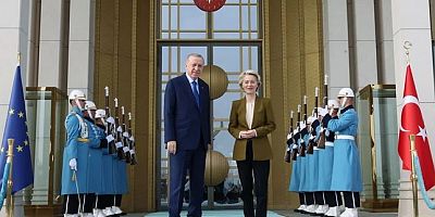 Cumhurbaşkanı Erdoğan AB Komisyonu Başkanı von der Leyen'i kabul etti