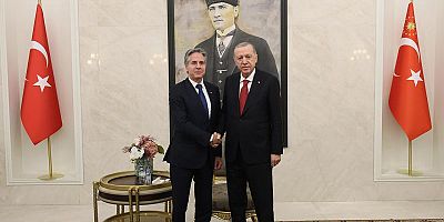 Cumhurbaşkanı Erdoğan, ABD Dışişleri Bakanı Blinken'ı kabul etti