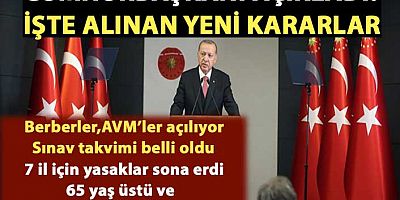 Cumhurbaşkanı Erdoğan açıkladı! İşte alınan yeni kararlar