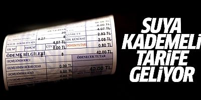 Cumhurbaşkanı Erdoğan açıkladı: Suya kademeli tarife geliyor