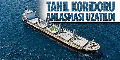 Cumhurbaşkanı Erdoğan açıkladı: Tahıl Koridoru Anlaşması 120 gün uzatıldı!