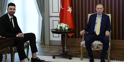 Cumhurbaşkanı Erdoğan, Alperen Şengün'ü kabul etti