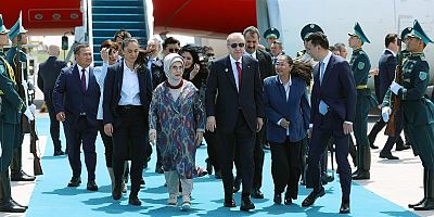 Cumhurbaşkanı Erdoğan Astana'dan Türkistan'da