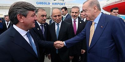 Cumhurbaşkanı Erdoğan Azerbaycan'da