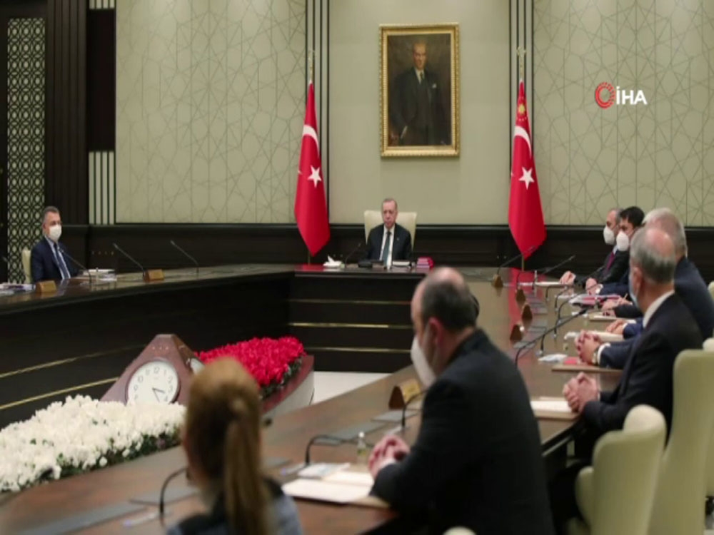 Cumhurbaşkanı Erdoğan başkanlığındaki kabine toplantısı başladı