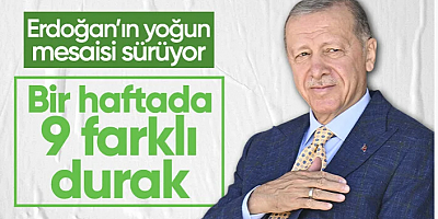 Cumhurbaşkanı Erdoğan çalışmalarını yoğun bir şekilde sürdürüyor