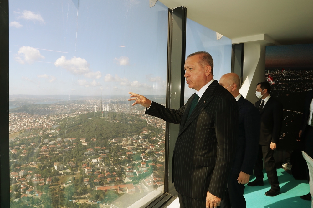 Cumhurbaşkanı Erdoğan Çamlıca Kulesi’ni inceledi