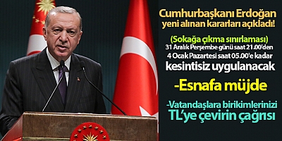 Cumhurbaşkanı Erdoğan’dan esnafa müjde