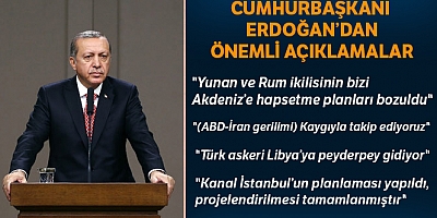 Cumhurbaşkanı Erdoğan’dan Kanal İstanbul açıklaması
