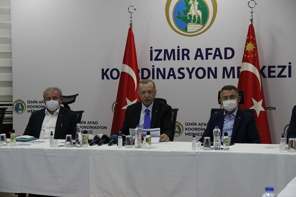 Cumhurbaşkanı Erdoğan deprem bölgesinde