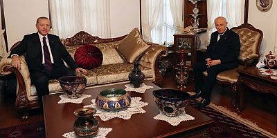 Cumhurbaşkanı Erdoğan Devlet Bahçeli'yİ evinde ziyaret etti