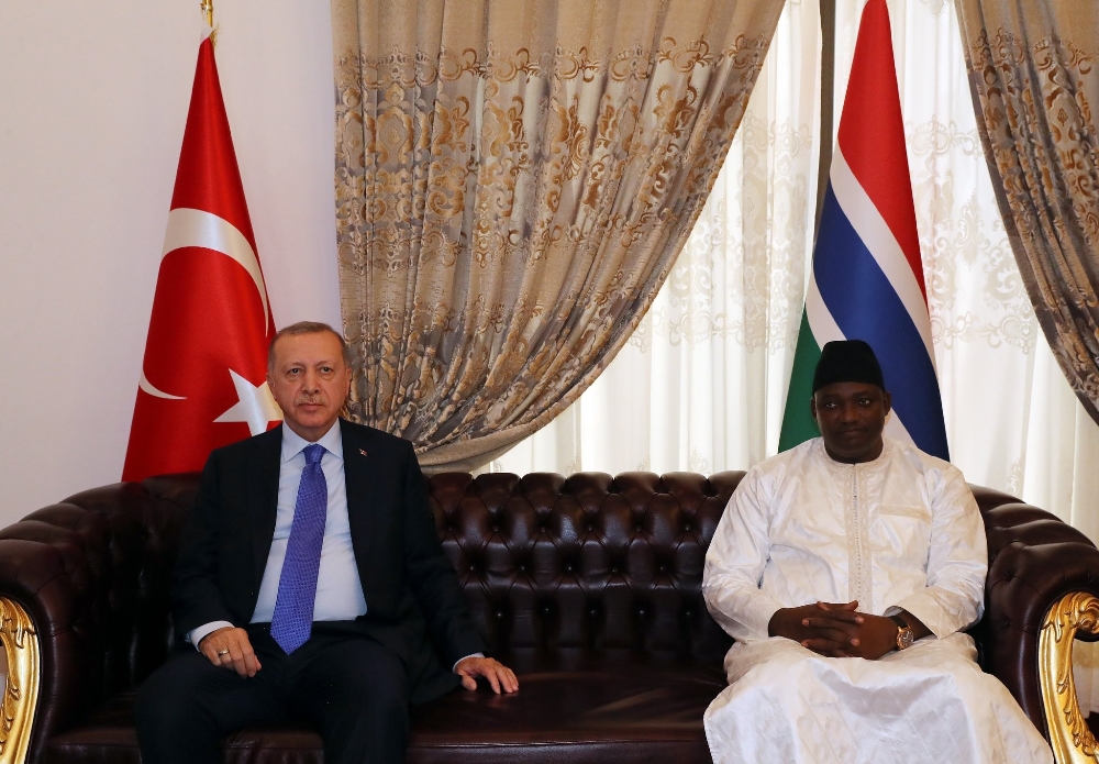 Cumhurbaşkanı Erdoğan, Gambiya Cumhurbaşkanı Adama Barrow ile görüştü
