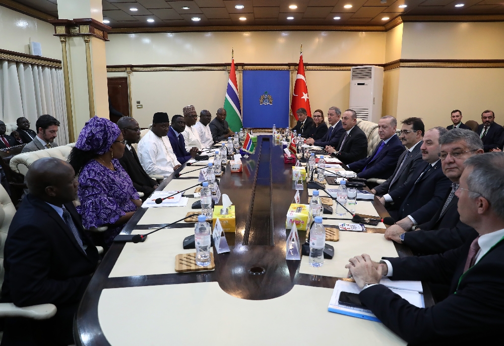 Cumhurbaşkanı Erdoğan, Gambiya’da heyetler arası görüşme gerçekleştirdi