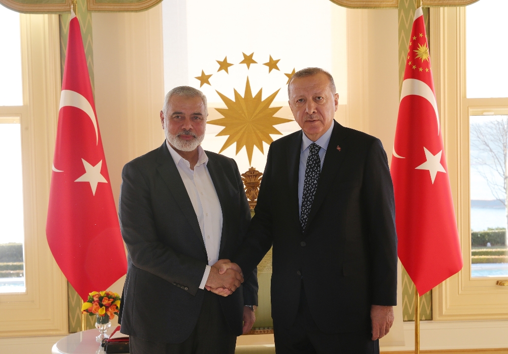 Cumhurbaşkanı Erdoğan Hamas Lideri Heniyye’yi kabul etti