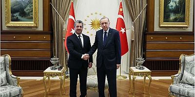 Cumhurbaşkanı Erdoğan, IKBY Başbakanı Barzani'yi kabul etti