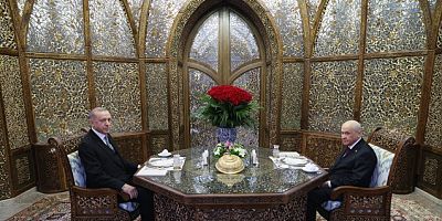 Cumhurbaşkanı Erdoğan ile Devlet Bahçeli iftar sofrasında bir araya geldi