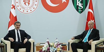 Cumhurbaşkanı Erdoğan ile Gürcistan Cumhurbaşkanı ile görüştü