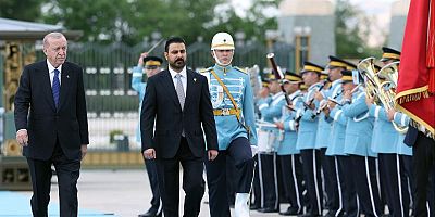 Cumhurbaşkanı Erdoğan, Irak Başbakanı Zeydi'yi resmi törenle karşıladı