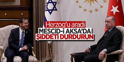 Cumhurbaşkanı Erdoğan, İsrail Cumhurbaşkanı Herzog ile görüştü