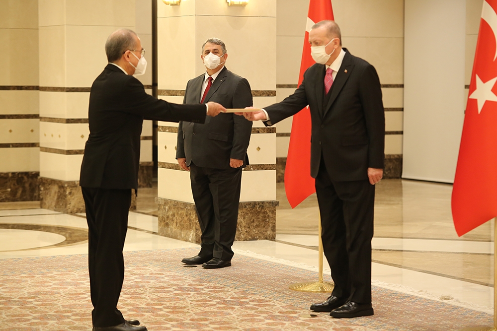 Cumhurbaşkanı Erdoğan, Japonya Büyükelçisini kabul etti