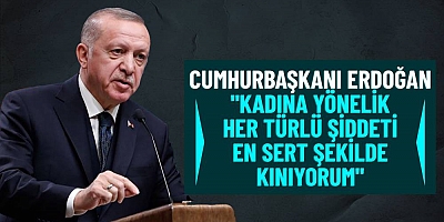 Cumhurbaşkanı Erdoğan: Kadına şiddeti en sert şekilde kınıyorum