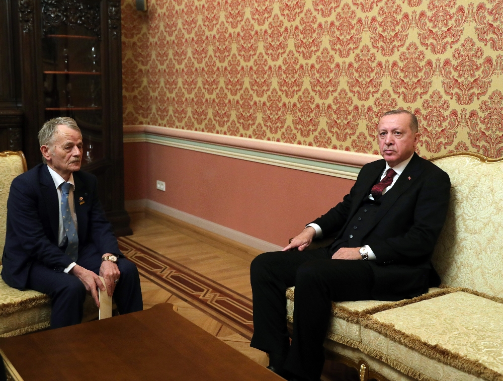 Cumhurbaşkanı Erdoğan, Kırım Tatarlarının lideri Kırımoğlu’nu kabul etti
