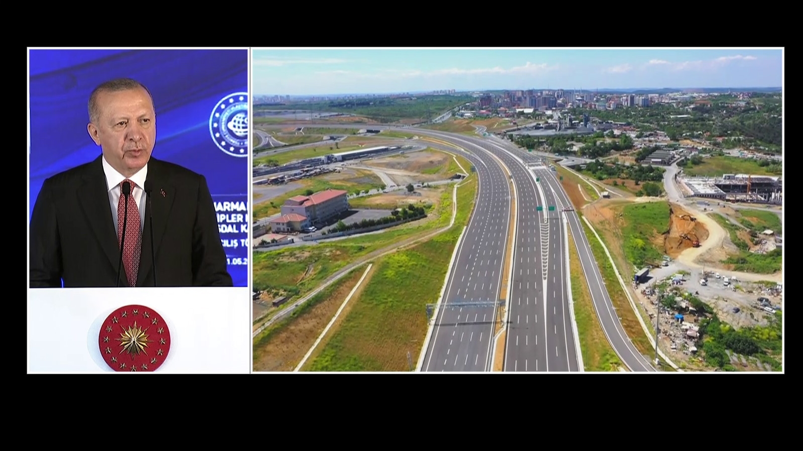Cumhurbaşkanı Erdoğan Kuzey Marmara otoyolunun son etabı açılışında konuştu