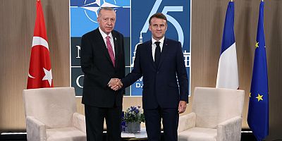 Cumhurbaşkanı Erdoğan, Macron ile görüştü