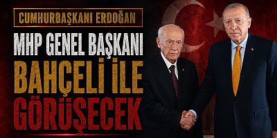 Cumhurbaşkanı Erdoğan, MHP Genel Başkanı Bahçeli ile Görüşecek