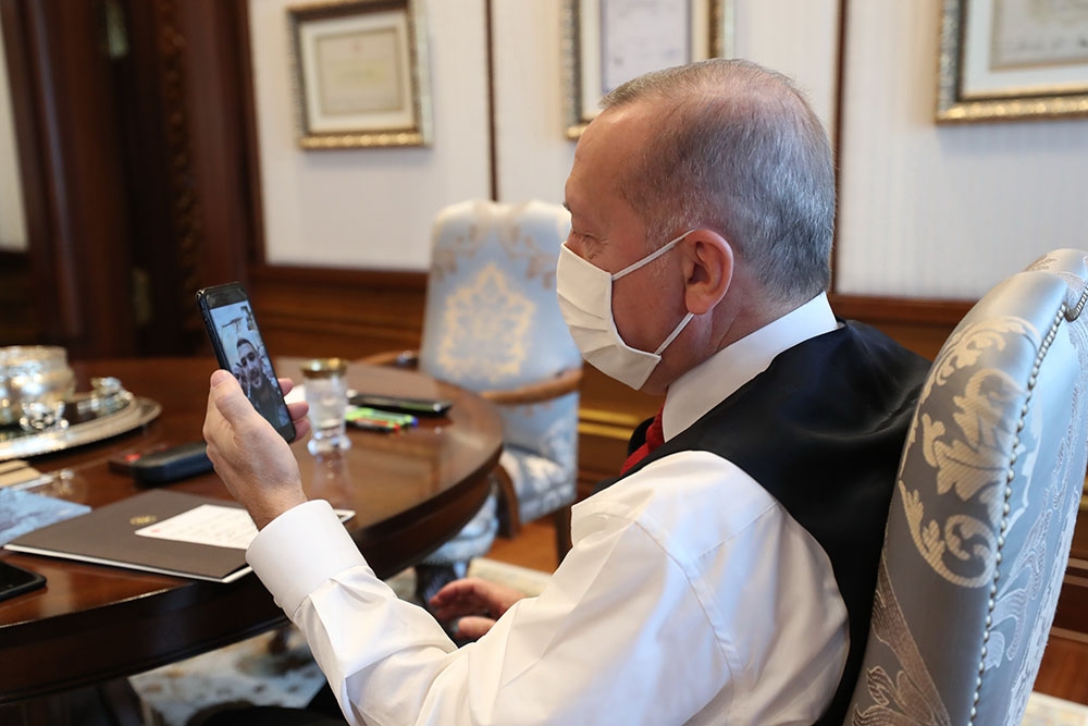 Cumhurbaşkanı Erdoğan, minik Ayda’nın babası ile görüştü