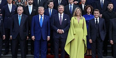 Cumhurbaşkanı Erdoğan, NATO liderleri onuruna verilen yemeğe katıldı