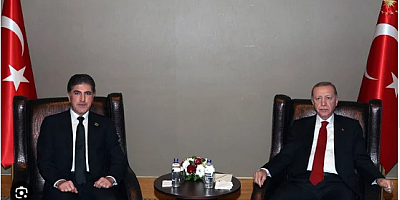 Cumhurbaşkanı Erdoğan, Neçirvan Barzani'yle görüştü.. 