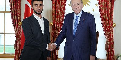 Cumhurbaşkanı Erdoğan Oscar ödüllü Filistinli yönetmen Basel Adra ile görüştü