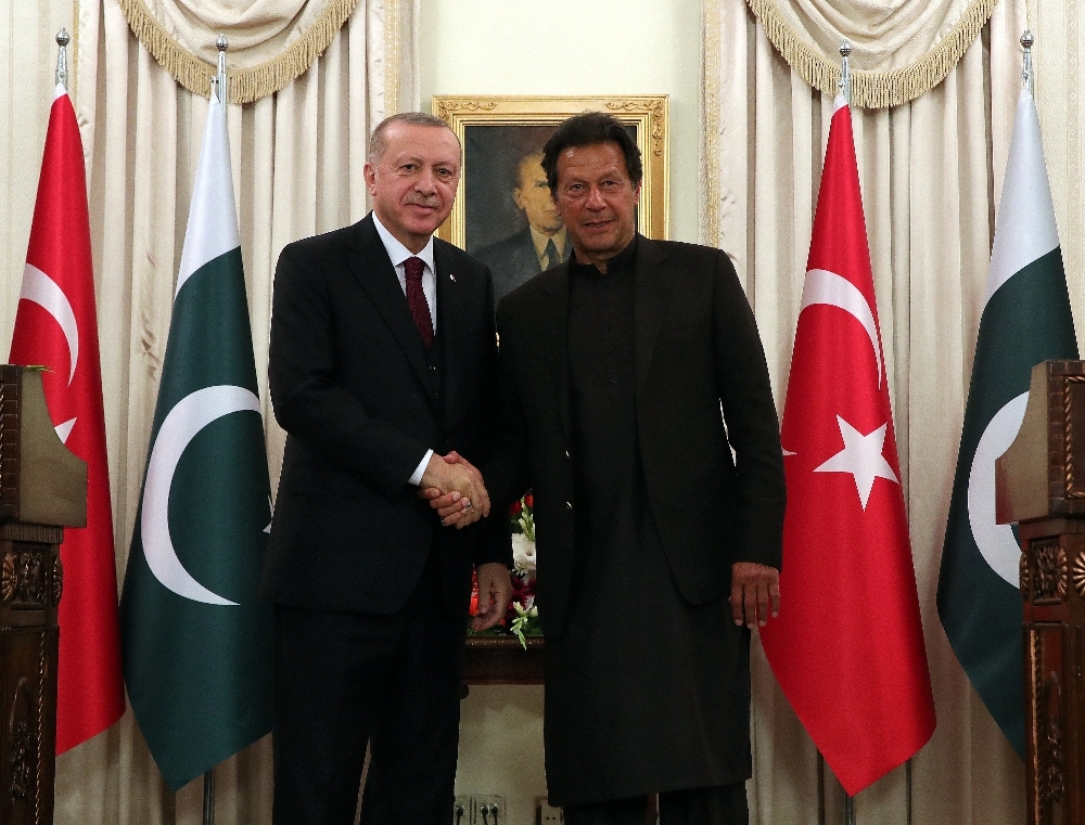 Cumhurbaşkanı Erdoğan, Pakistan Başbakanı İmran Han ile görüştü