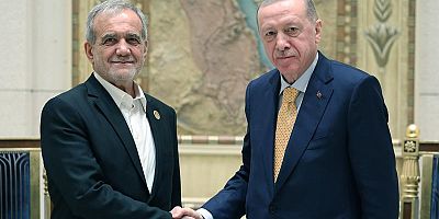 Cumhurbaşkanı Erdoğan, Pezeşkiyan ile görüştü