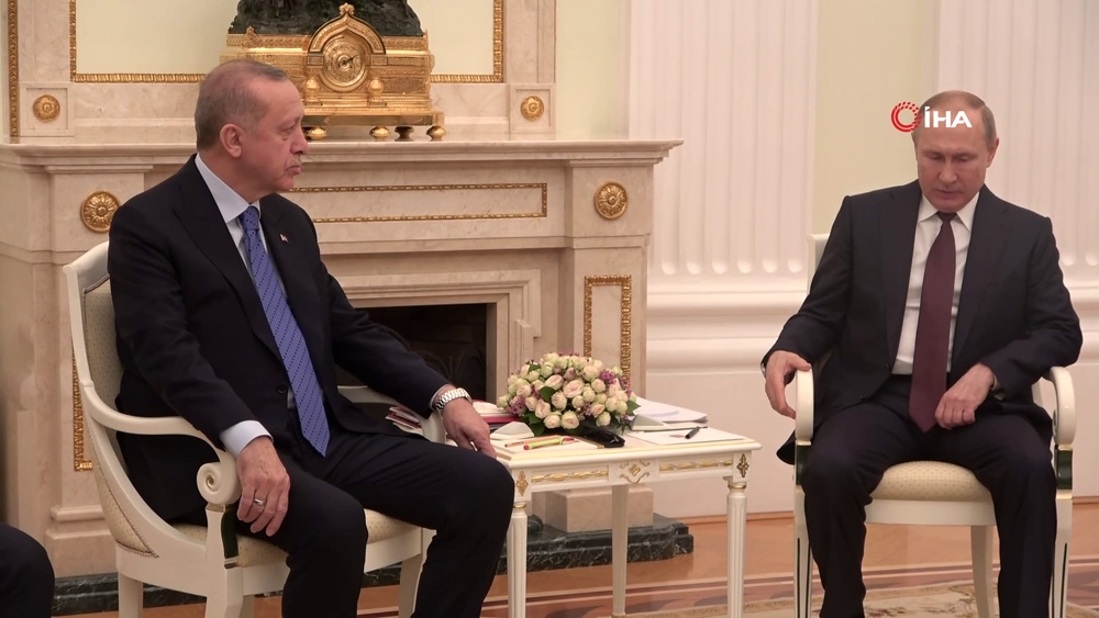 Cumhurbaşkanı Erdoğan, Rus mevkidaşı Putin ile görüştü