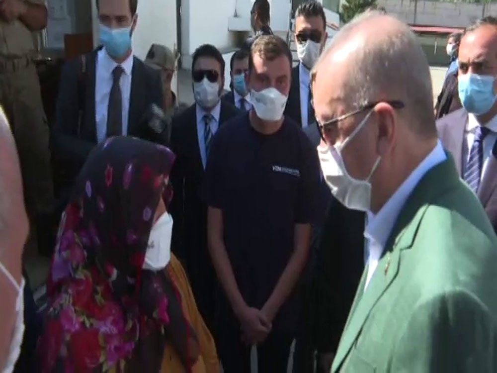 Cumhurbaşkanı Erdoğan sel bölgesi Dereli’de