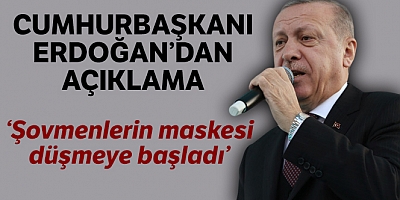 Cumhurbaşkanı Erdoğan: “Şovmenlerin maskesi düşmeye başladı”