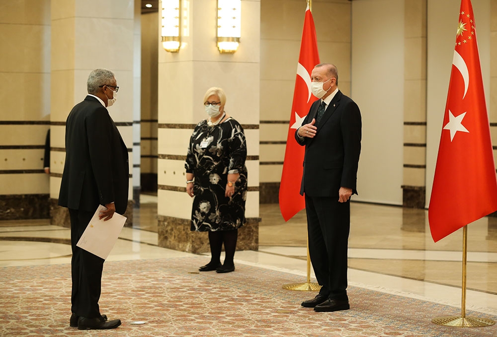 Cumhurbaşkanı Erdoğan, Sudan Büyükelçisini kabul etti