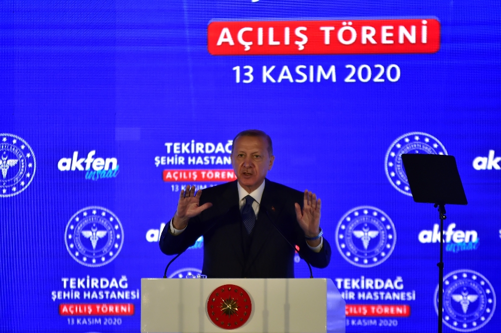 Cumhurbaşkanı Erdoğan Tekirdağ Şehir Hastanesi’nin açılış töreninde konuştu