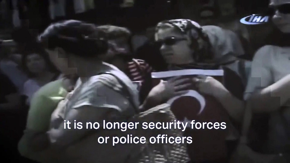 Cumhurbaşkanı Erdoğan, Trumpa İha Objektifine Yansıyan Görüntüleri İzletti