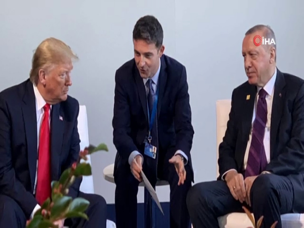 Cumhurbaşkanı Erdoğan, Trumpla Bir Araya Geldi