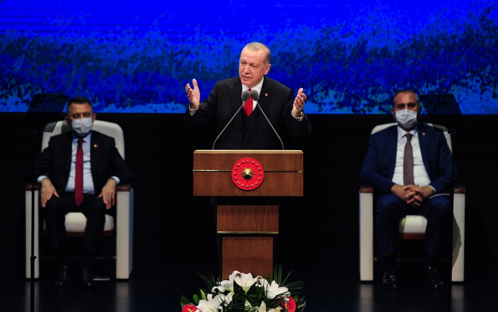 Cumhurbaşkanı Erdoğan: ’’Türkiye, bugün 60 milyar dolar bütçeli 700 projeye ulaşmıştır”