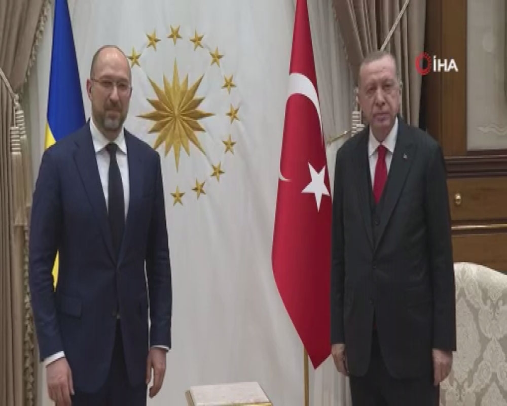 Cumhurbaşkanı Erdoğan, Ukrayna Başbakanı’nı kabul etti