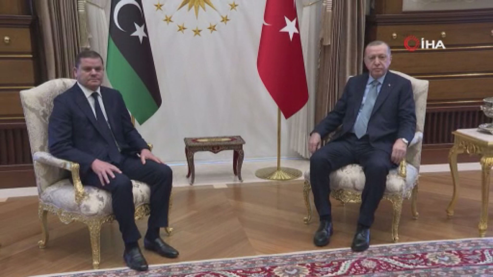 Cumhurbaşkanı Erdoğan ve Dibeybe’nin baş başa görüşmesi sona erdi