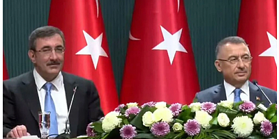 Cumhurbaşkanı Yardımcılığı'nda devir teslim! Fuat Oktay görevi Cevdet Yılmaz'a devretti...