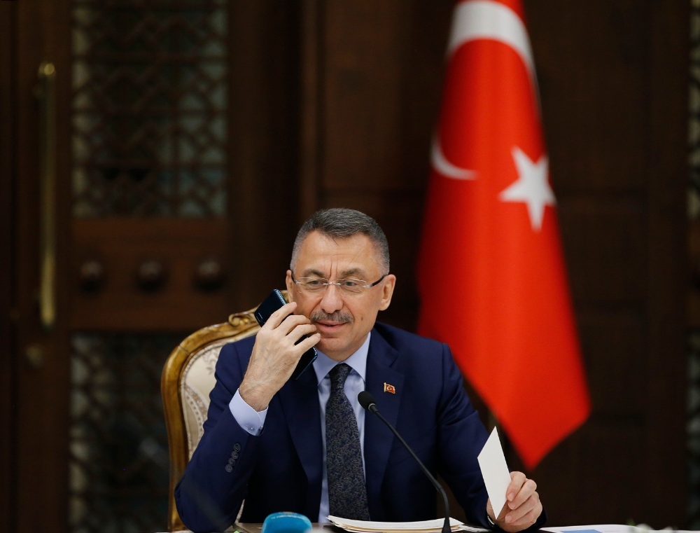 Cumhurbaşkanı Yardımcısı Oktay, Özbekistan Başbakan Yardımcısı Umurzakoy ile görüştü