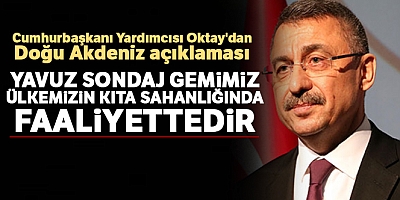 Cumhurbaşkanı Yardımcısı Oktaydan Doğu Akdeniz Açıklaması